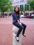 A picture took in downtown Indianapolis. ALWAYS ON THE BALL, etc.